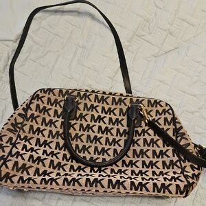 Michael Kors Black and Tan Women's Bag
